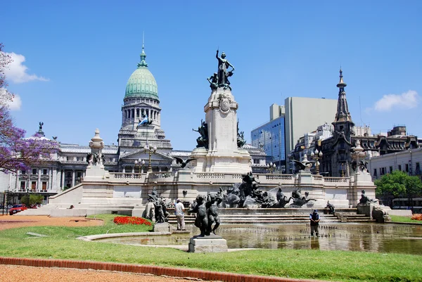 ブエノスアイレスアルゼンチン11月29日 アルゼンチン議会広場2011年11月29日アルゼンチン議会アルゼンチン政府の立法府 — ストック写真