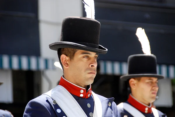 Buenos Areas Argentine November Jovens Homens Não Identificados Desfile Traje — Fotografia de Stock