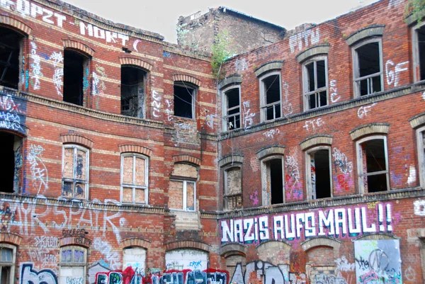 Edificios Antiguos Con Grafito Berlín Alemania — Foto de Stock