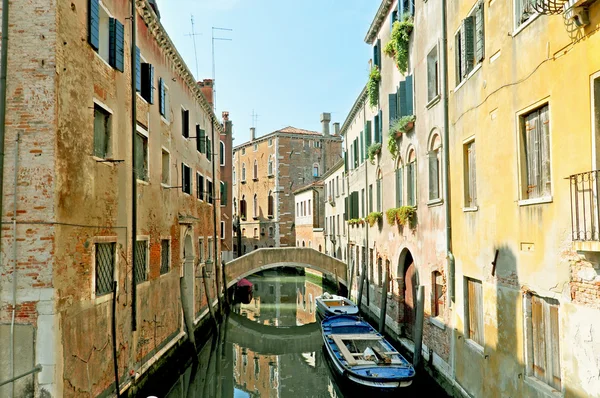 Маленькие Каналы Венице Итальянском Языке Озил Мбаппе Венеция Город Севере — стоковое фото