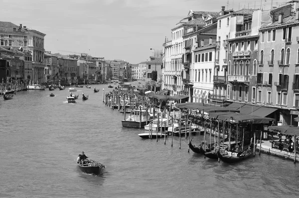 Venice Italy June Tourists Traveling Gondola Vaporetto Water Bus Grand — 스톡 사진