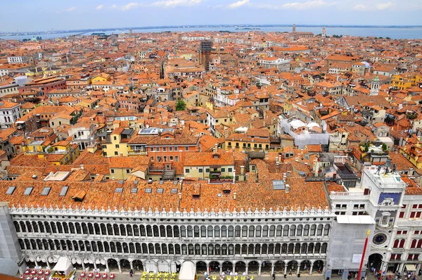 Venice cityscape - famous old city in Italy. Aerial view.UNESCO World Heritage Site.Venice is a city in northern Italy known both for tourism and for industry, and is the capital of the region Veneto