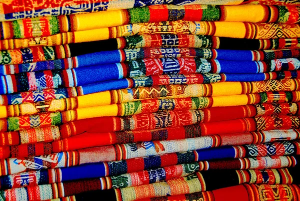 Alfombras Colores Tradicionales Perú —  Fotos de Stock