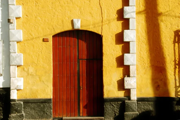 Porta Edifício Velho Cidade — Fotografia de Stock