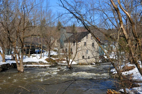 Frelighsburg Κεμπέκ Καναδάς Freligh Mill Στον Ποταμό Πάικ Πριονιστήριο Χτίστηκε — Φωτογραφία Αρχείου
