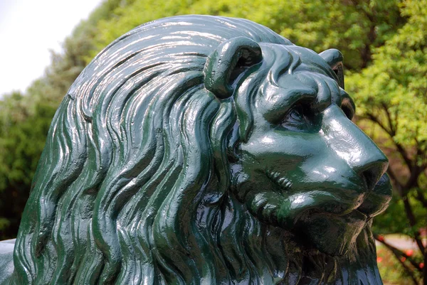 Escultura Leão Parque Verde — Fotografia de Stock