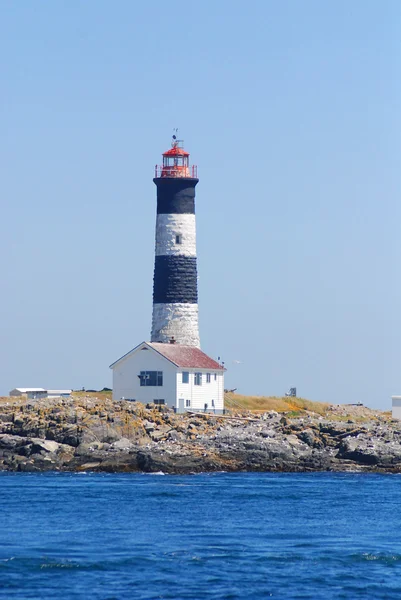 Phare Fisgard Victoria Colombie Britannique Canada Les Phares Sont Utilisés — Photo