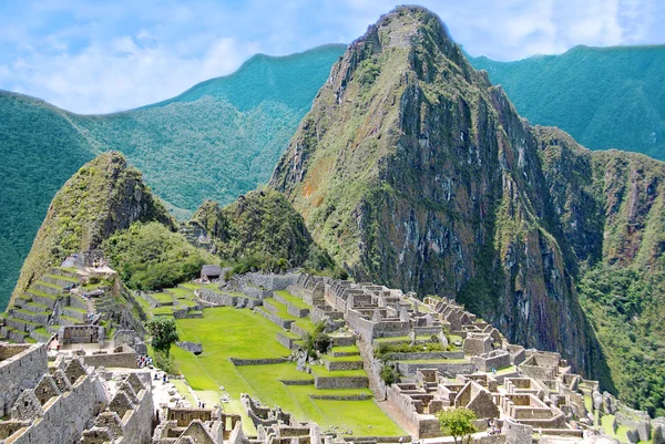 Machu Picchu Está Localizado Região Cusco Peru América Sul Ele — Fotografia de Stock