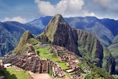 Cusco bölgesindeki Mach Picchu görünümü, Peru
