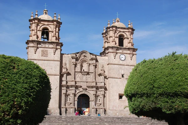 Puno Peru November Cathedral Baselica San Carlos Borromeo Puno Cathedral — Zdjęcie stockowe