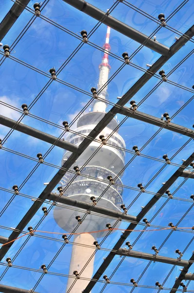 München Deutschland Juni Das Stadion Des Olympiaparks München Ist Ein — Stockfoto