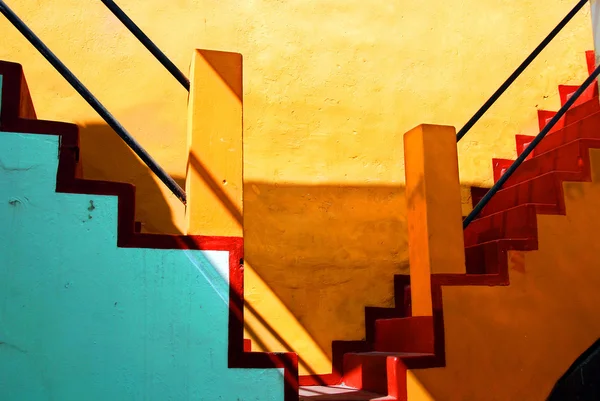 Colorful Color Stairs Abstract Background — Stock Photo, Image