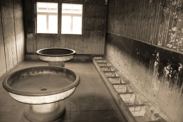 Sachsenhausen Oranienburg浴室 德国Oranienburg纳粹集中营 — 图库照片
