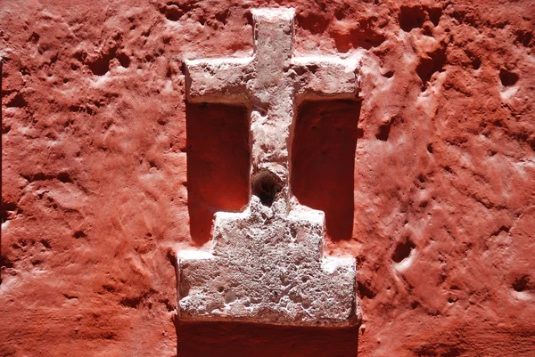 Червона Цегляна Стіна Старому Місті — стокове фото