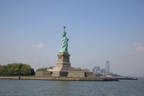 View of liberty statue in New York