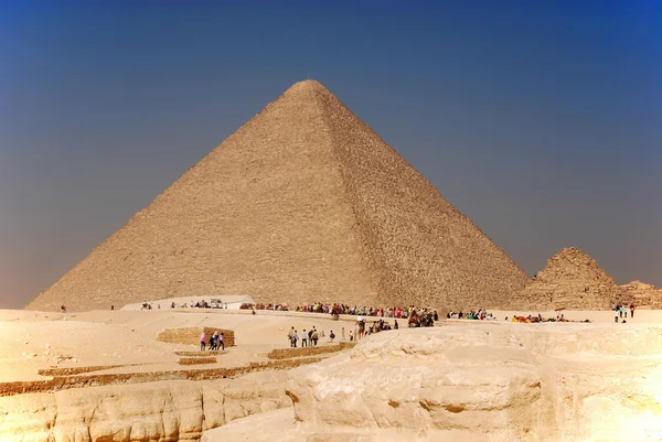 Historyczna Piramida Pustyni Egipcie — Zdjęcie stockowe