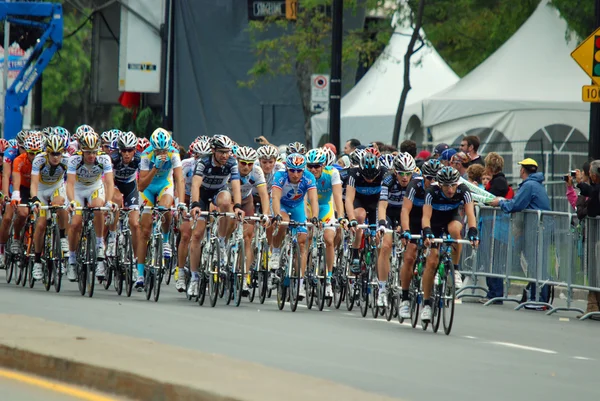 Montreal Canada September Group Cyclists Action 2011 Uci Cycling Calendar — Foto de Stock