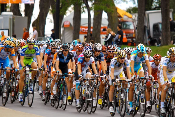 Montreal Canada September Group Cyclists Action 2011 Uci Cycling Calendar — Stockfoto