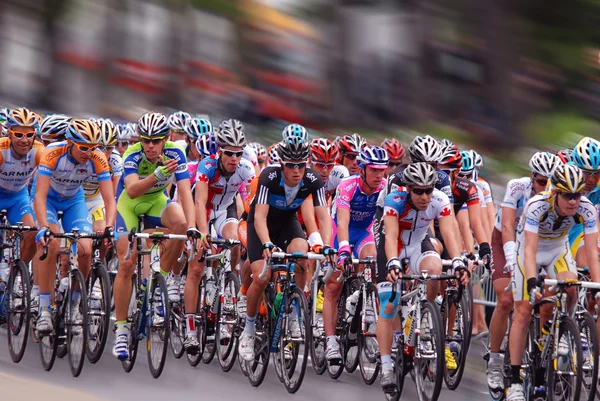 Montreal Canada September Group Cyclists Action 2011 Uci Cycling Calendar — Foto de Stock