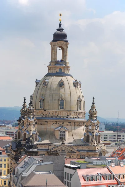 Dresden Saxony Germany 2010 Dresden Frauenkirche Built 18Th Church Destroyed — Stock Photo, Image