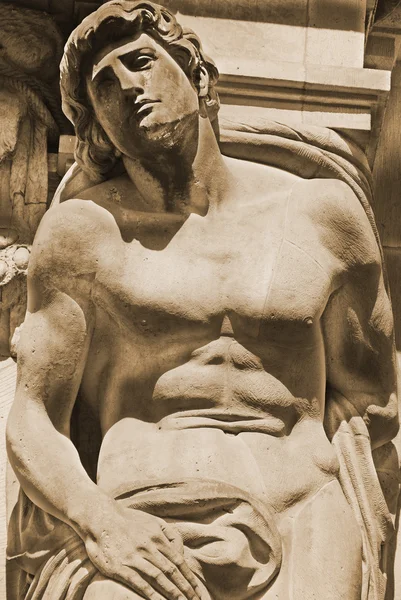 Άγαλμα Στο Παλάτι Zwinger Δρέσδη — Φωτογραφία Αρχείου