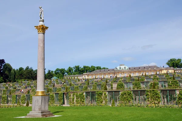 Sanssouci Nome Antigo Palácio Verão Frederico Grande Rei Prússia Potsdam — Fotografia de Stock