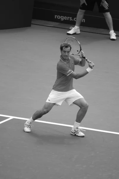 2011 Montreal Augus9 Richard Gasquet Court Montreal Rogers Cup 캐나다 — 스톡 사진