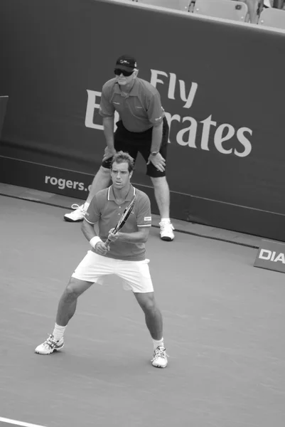 2011 Montreal Augus9 Richard Gasquet Court Montreal Rogers Cup 캐나다 — 스톡 사진