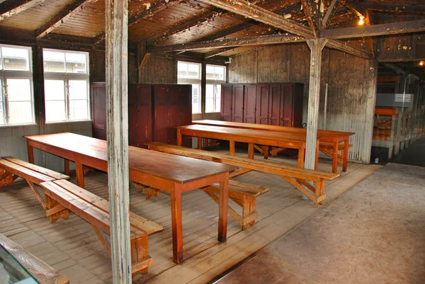 Sachsenhausen Oranienburg Nazi Concentration Camp Germany Sachsenhausen Wash Area Barrack — Stock Photo, Image