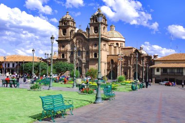 CUSCO PERU NOV. 25: Iglesia La Compana de Jesus (Jesuit Church) on Nov. 25 2008 in Cusco Peru.Originally begun in 16th century, the church was almost entirely demolished by the earthquake of 1650