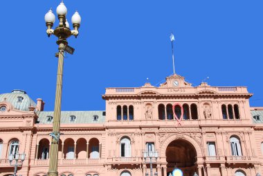 Casa Rosada (pembe ev) Buenos Aires Argentina.La Casa Rosada, Arjantin hükümetinin resmi yönetim koludur..