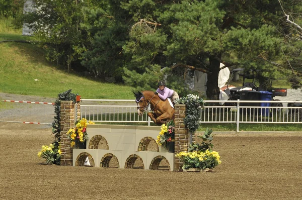 Bromont Canada Juillet Cavalier Inconnu Cheval 2012 International Bromont Juillet — Photo