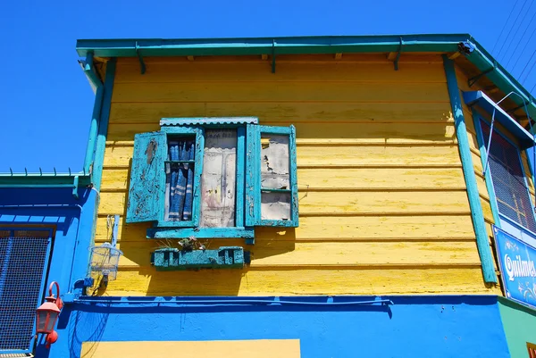 阿根廷布宜诺斯艾利斯La Boca五彩斑斓建筑的一部分 — 图库照片