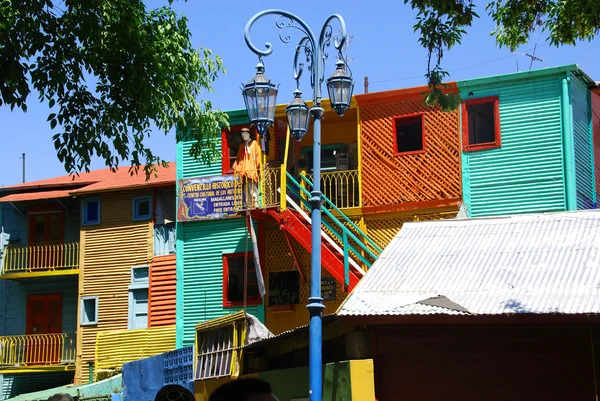 Parte Edifícios Coloridos Boca Buenos Aires Argentina — Fotografia de Stock