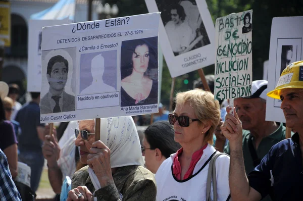 BUENOS AIRES, ARGENTINA - NOV 17: Unidentified women march in Buenos Aires, Argentina with 