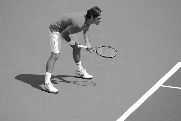 Montreal Agosto Roger Federer Sul Campo Della Montreal Rogers Cup — Foto Stock