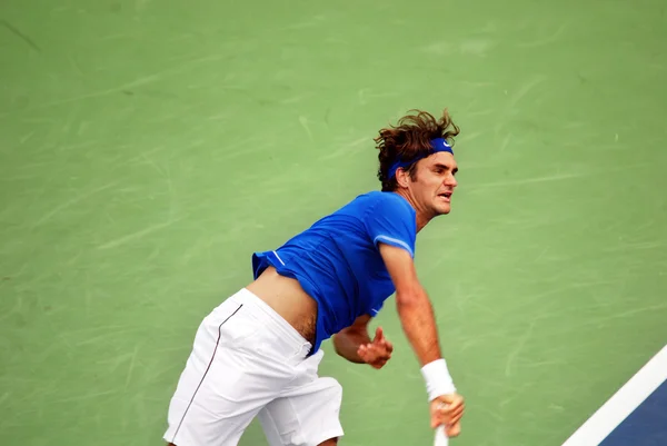 Montreal August Roger Federer Domstol Montreal Rogers Cup Den Augusti — Stockfoto