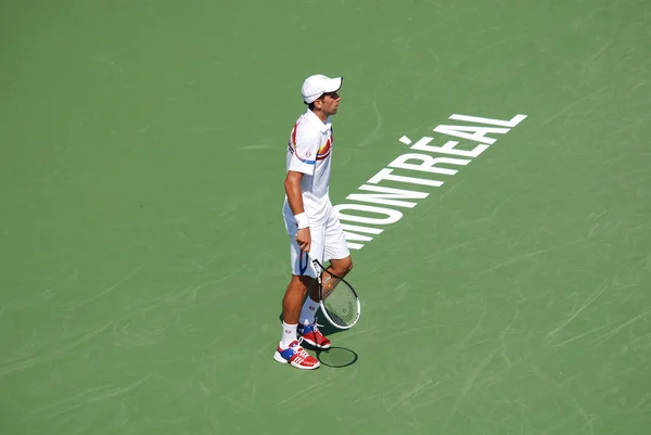 Montreal August Novak Djokovic Montreal Rogers Cup Pályáján 2011 Augusztus — Stock Fotó