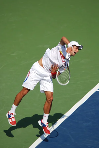 Montreal August Novak Djokovic Auf Dem Court Des Montreal Rogers — Stockfoto