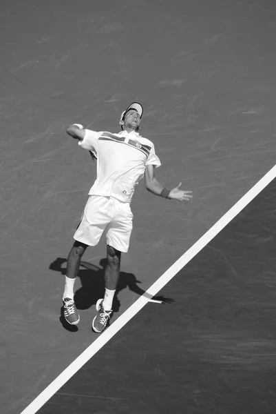 트레일 Augus7 Novak Djokovic Court Montreal Rogers Cup 2011 몬트리올 — 스톡 사진