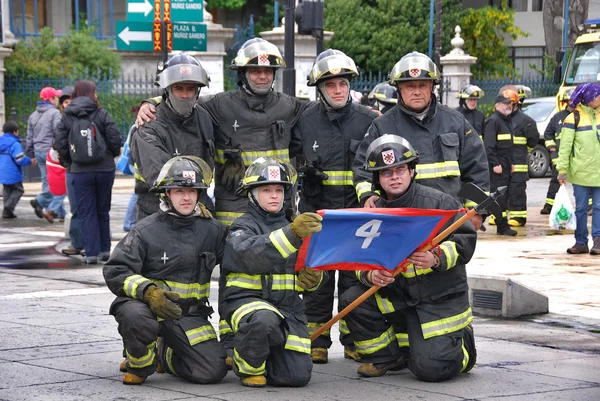 Puntas Arenas Patagonia Chile Nov Firefighters Prepare Puntas Arenas International — Stock Photo, Image