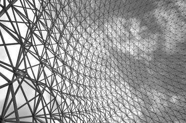 Montreal-CANADA Nisan 02: Biyosfer, Montreal 'de çevreye adanmış bir müzedir. Parc Jean-Drapeau 'da ABD' nin eski pavyonunda 2 Nisan 2012 Montreal, Kanada