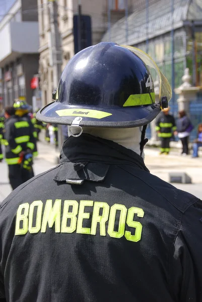 Puntas Arenas Patagonia Chile Nov Firefighters Prepare Puntas Arenas International — Stock Photo, Image