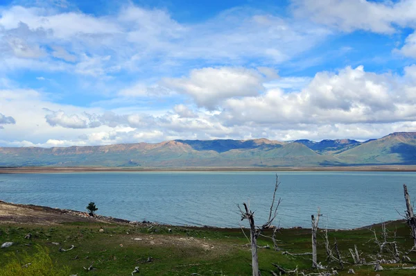 Vista Aérea Del Lago Montaña Perú — Foto de Stock