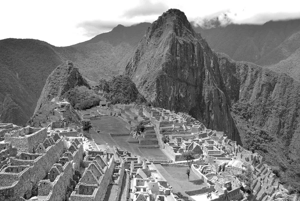 Vista Aérea Cidade Peruana Montanhas — Fotografia de Stock