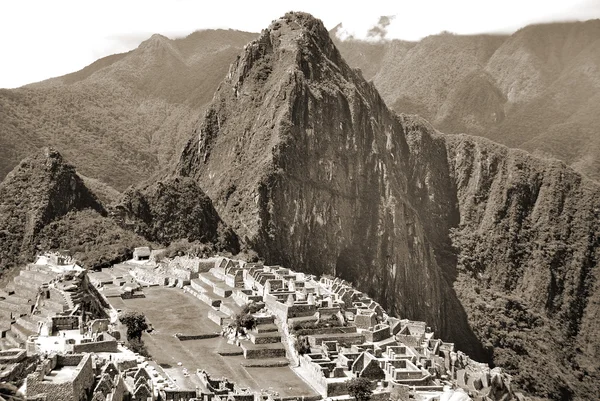 Vista Aérea Ciudad Peruana Montañas — Foto de Stock