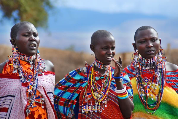 Amboseli Kenya Oct Neidentifikovaní Afričané Kmene Masai Října 2011 Keňské — Stock fotografie