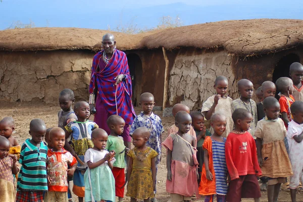 Amboseli Kenya Oct Άγνωστος Αφρικανικός Λαός Από Φυλή Μασάι Στις — Φωτογραφία Αρχείου