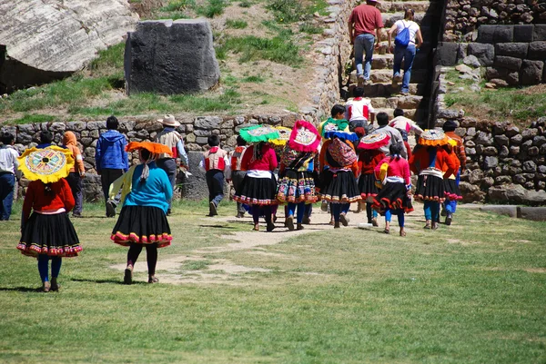 Saksaywaman Peru Kasım Kasım 2010 Peru Nun Saksaywaman Kentinde Checaspampa — Stok fotoğraf