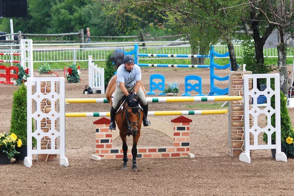 Bromont Canada July Unknown Rider Horse 2011 International Bromont July — стокове фото